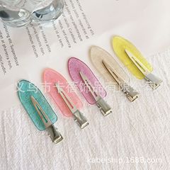 Wholesale Japanese Korean American hair makeup shimmer powder invisible clip bangs clips hair accessories duckbill hair clips