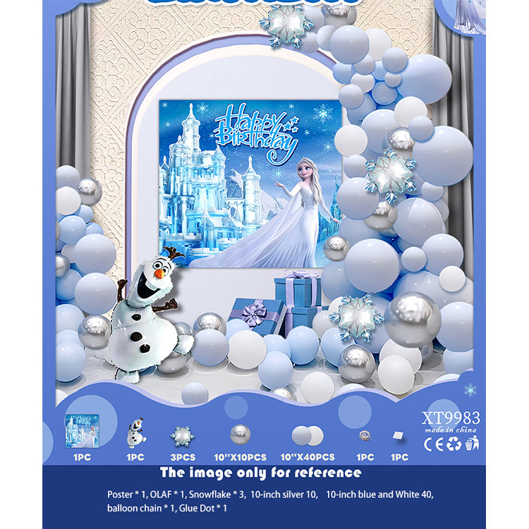 Fiesta de cumpleaños redonda escena diseño decorativo globo traje de juguete para niños globo de aluminio letras y números