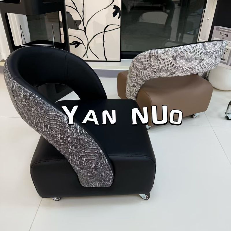 单人休闲溜溜沙发北欧轻奢现代小户型客厅家用异形溜溜凳换鞋凳子|undefined