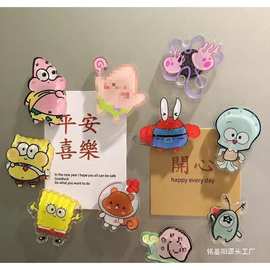 可爱字牌冰箱贴磁贴亚克力个性祝福语磁性贴磁铁糖果色文字吸铁石