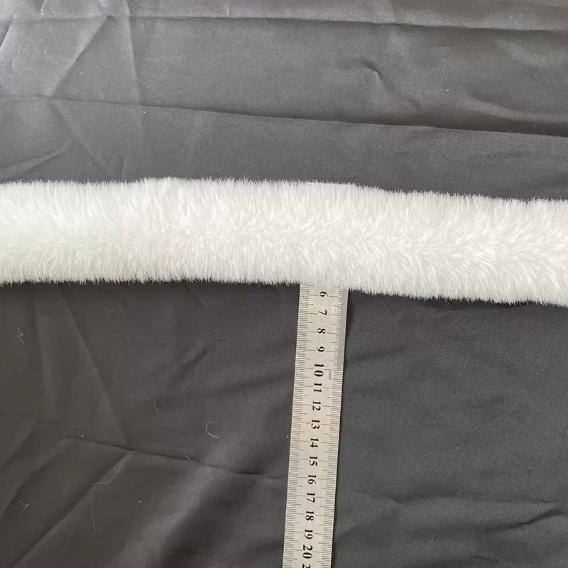 圣诞树灯笼仿毛边人造獭兔毛条灯带唐装童装汉服懒兔斗篷帽条花边