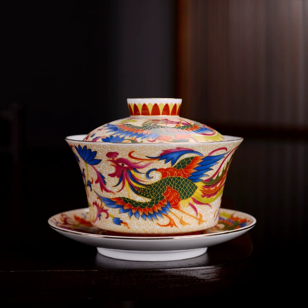 Phoenix big cover bowl