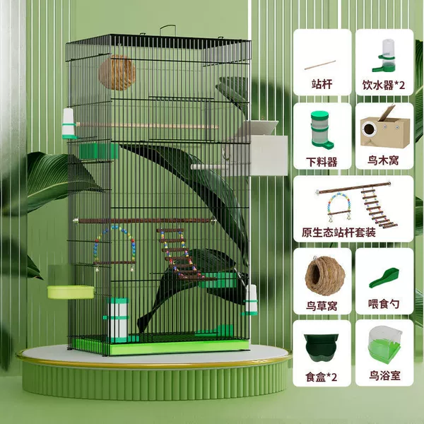 90 cm high stand pole wooden nest model