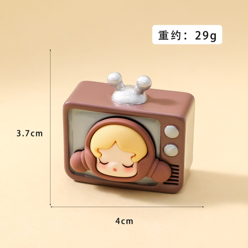 复古萌粒盲盒 diy树脂桌面车载小摆件装饰品配件萌粒潮玩盲盒批发|undefined