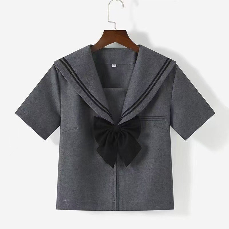 工厂代发包售后灰二本jk制服水手服jk校供感百褶裙jk套装jk裙正版|undefined