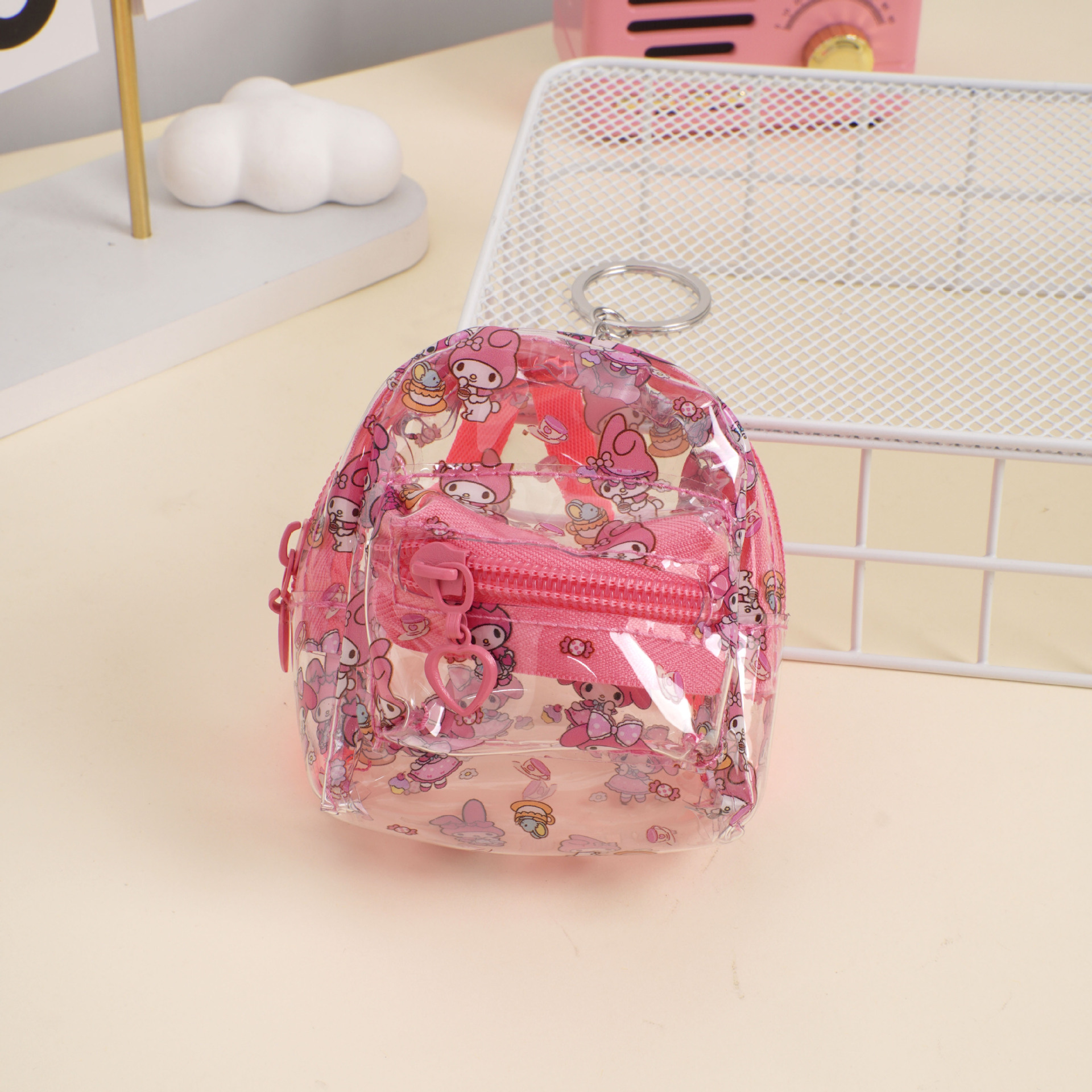 D83 로즈 레드 투명 뷰티