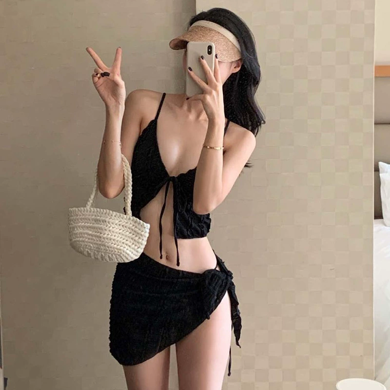 Брендовый sexy купальный комплект, комплект из 3 предметов, корейский стиль