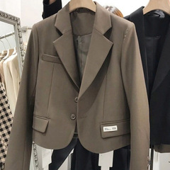 小西装女外套短款感秋新款小个子英伦风韩版宽松休闲西服上衣