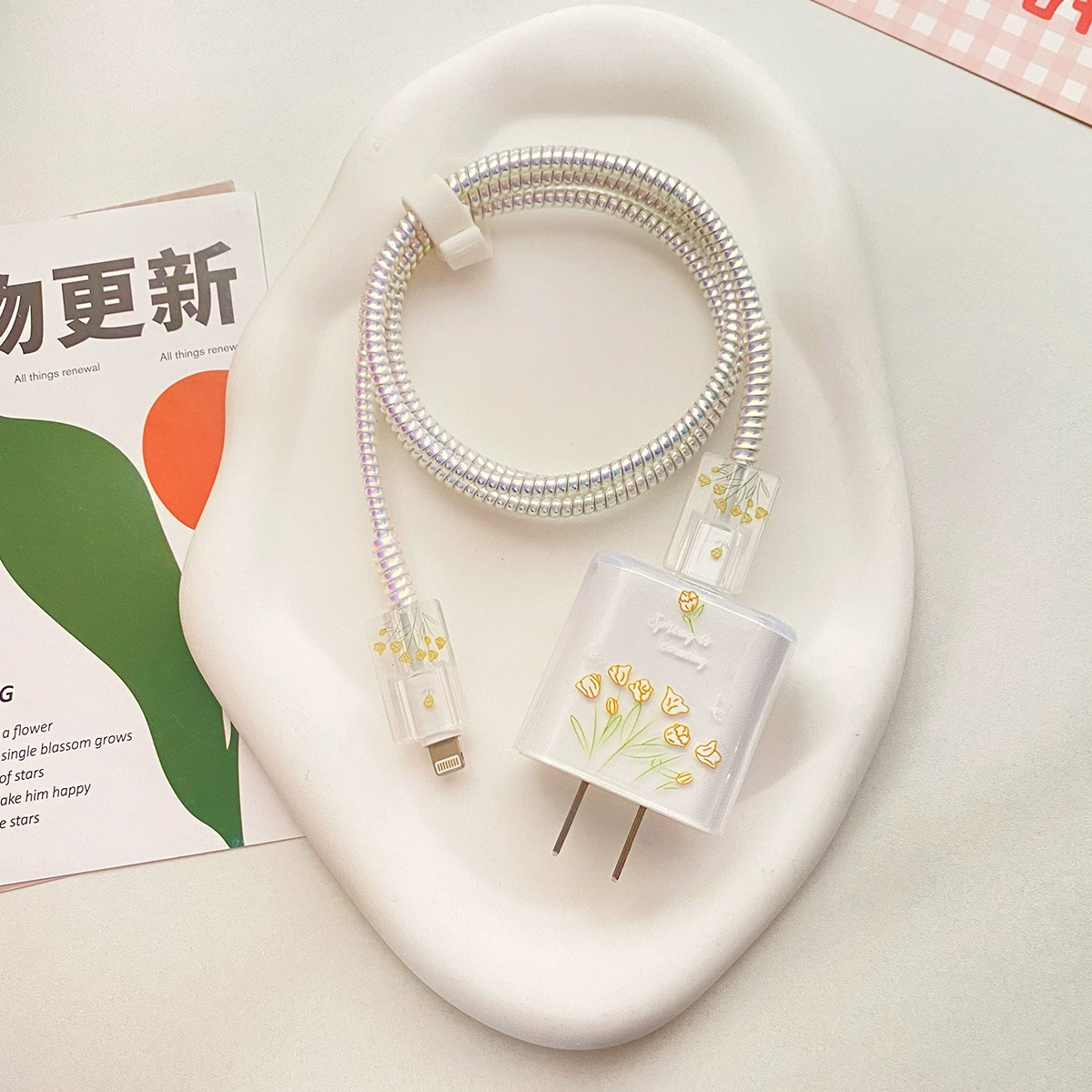 Защитная крышка Love apple зарядного устройства 20W мягкая оболочка подходит для 13promax кабель данных анти-скидка