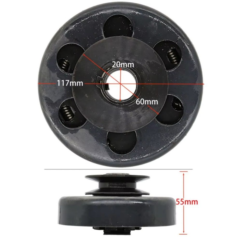 Go-kart clutch A603/ 4inch A-type 60mm with belt pulley suitable for mini bike and drift car