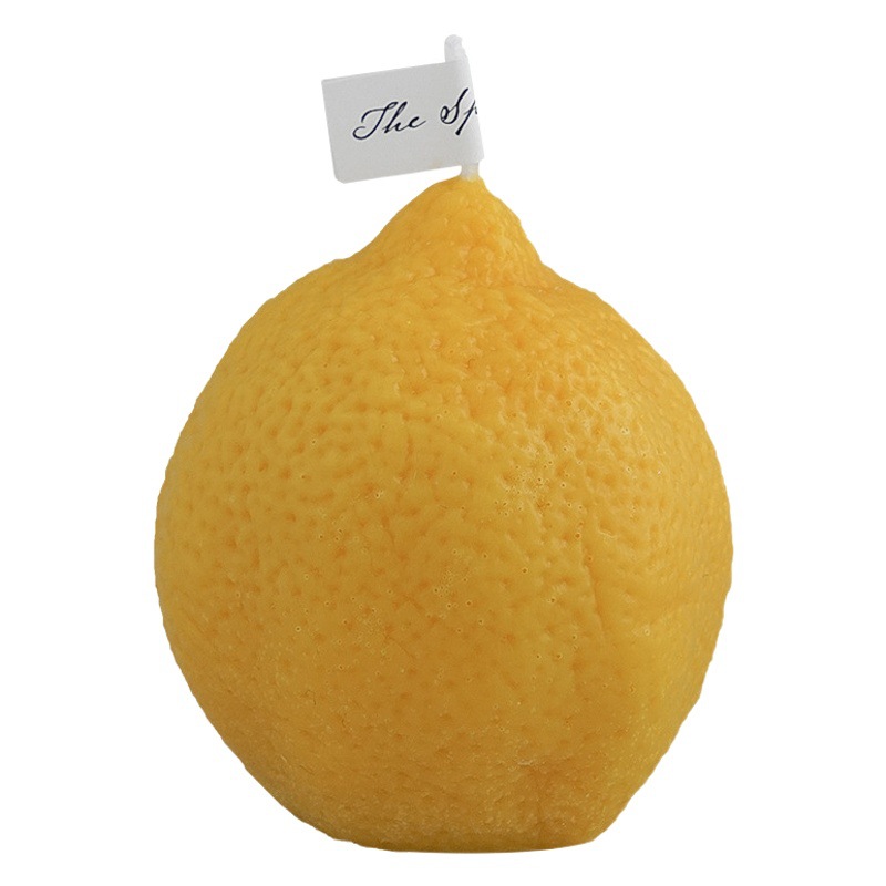 INS decoración aromaterapia regalo limón vela al por mayor bricolaje fragancia Regalo de Cumpleaños simulación fruta vela