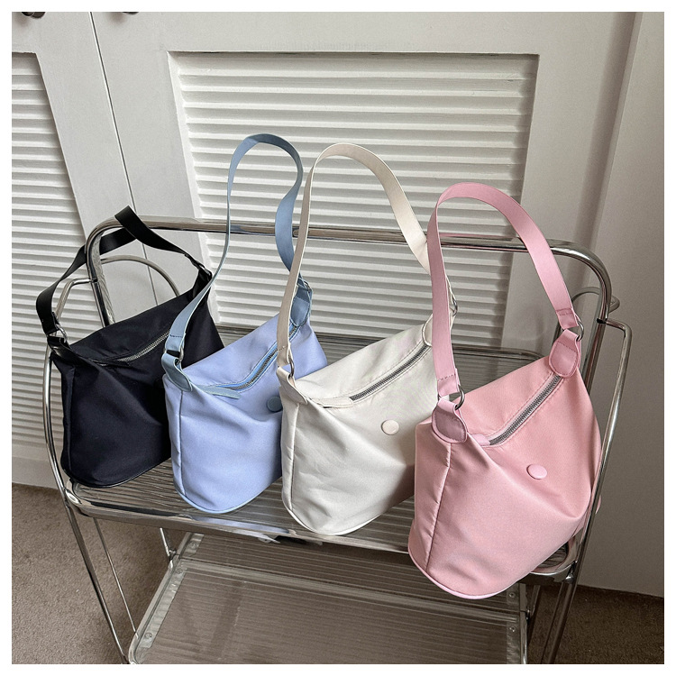 Borsa a tracolla da donna in tessuto oxford borsa versatile trendy_voghion.com