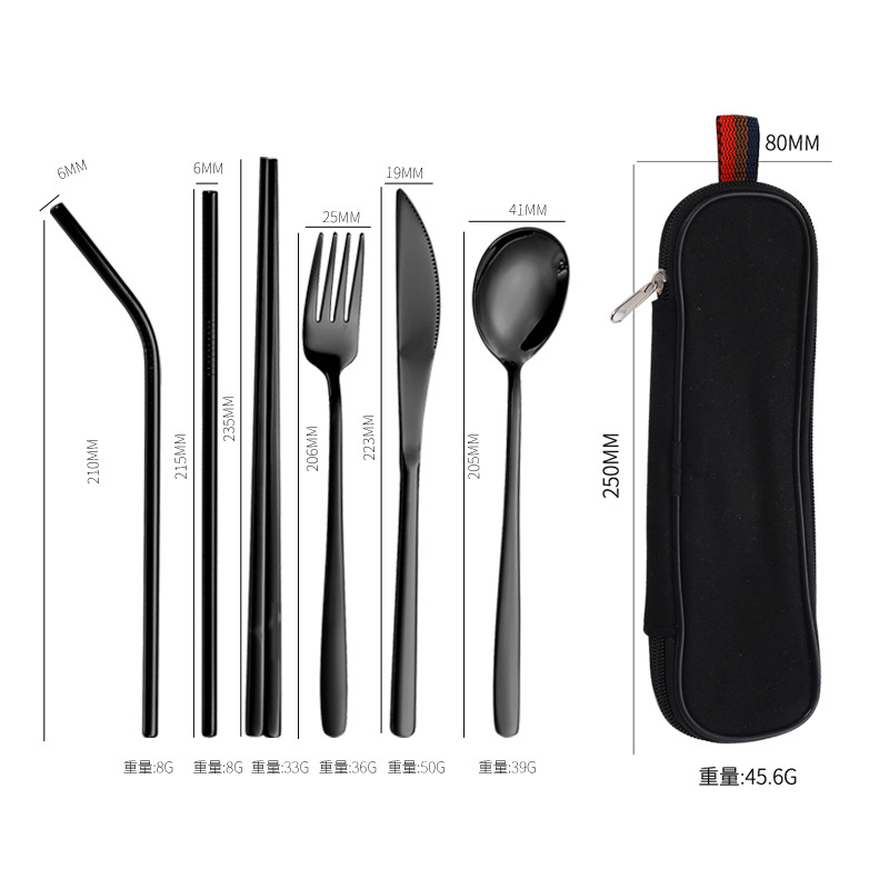 블랙 세트 + 블랙 지퍼백