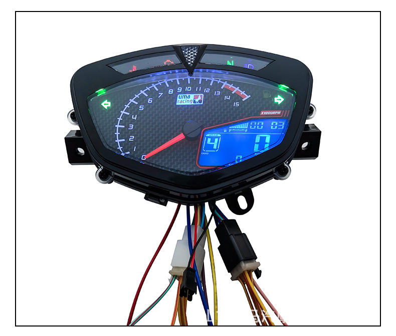 Foreign Trade Wholesale Motorcycle Instrument Suitable for Ymh Lc135 C8 Odometer 7-Color Code Meter Assembly Modification Accessories