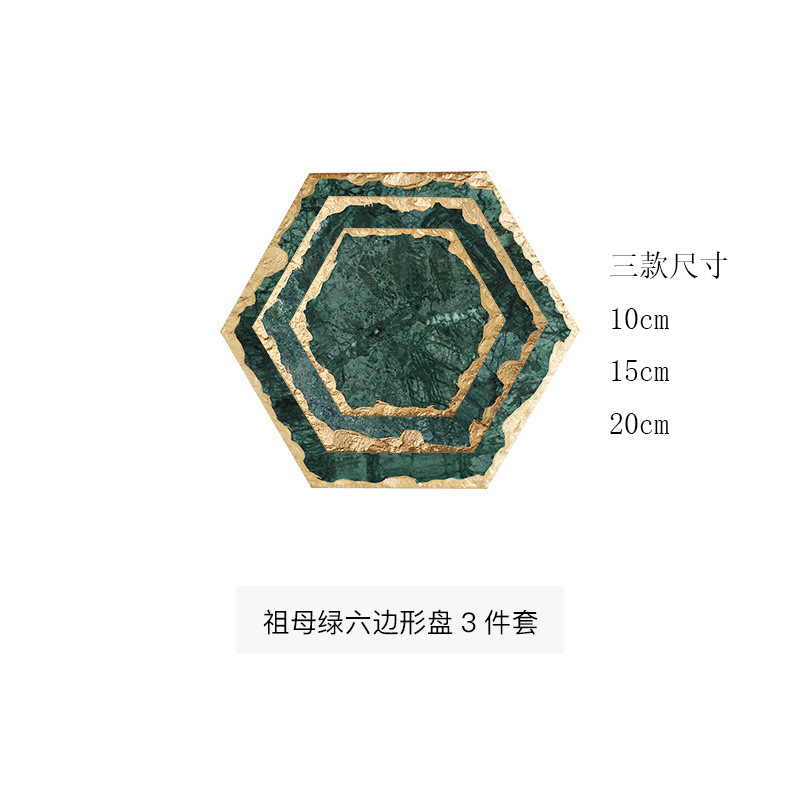 Estilo de lujo ligero nórdico, bandeja de mármol natural, vajilla creativa, posavasos de agua, almohadilla de aislamiento térmico, posavasos anti-escaldado