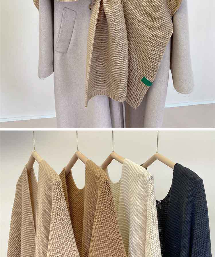 Women's Simple Style Solid Color Imitation Cashmere Shawl display picture 5