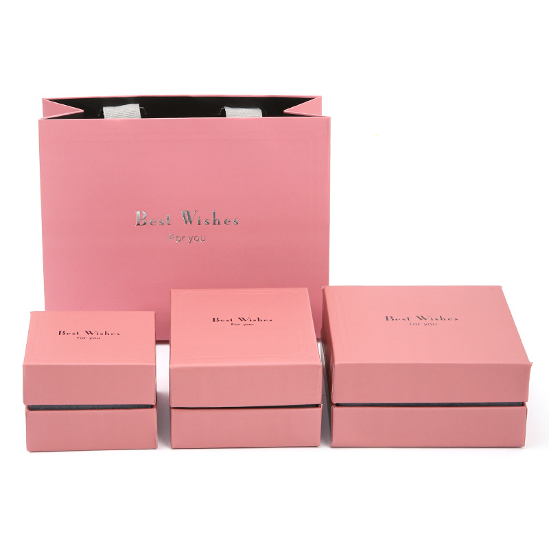 Pequeño anillo japonés fresco colgante pendientes caja de joyería de moda collar caja de joyería hermosa bolsa caja de joyería