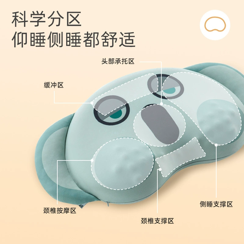 Full -curved Memory Pillow Massage Cat's Belly Hand Slow Betting Bets Pillow Core Gift Pillow Wholesale Pillow Memory Cotton