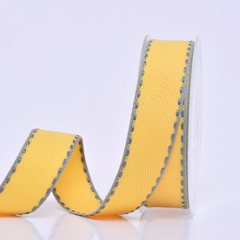 En stock doble palabra puente cinta 24 colores flor decoración hecha a mano DIY accesorios para el cabello Yao Ming puente salto cinta