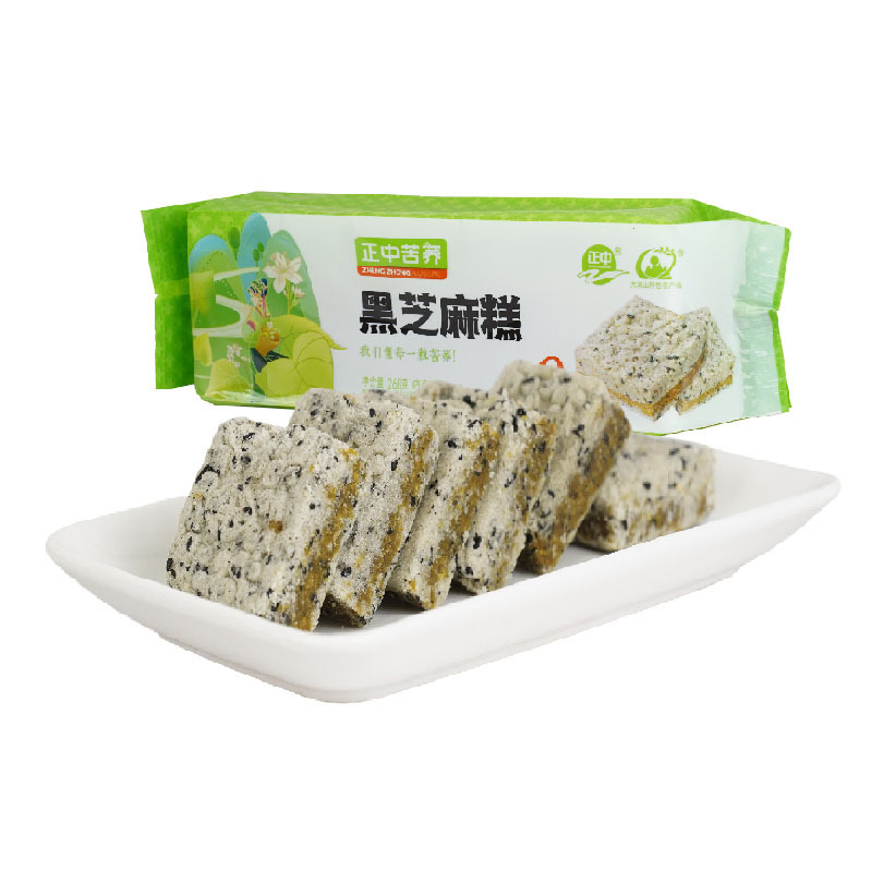 正中苦荞黑芝麻糕268克大凉山特色农产品零食小吃糕点休闲点心
