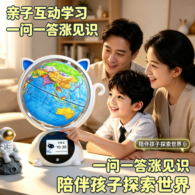 Birthday Gift for Boys and Girls Aged 6, 12+10, Elementary School Students, Practical Smart Ai Globe Toy Birthday Gift for Boys and Girls Aged 6, 12+10, Elementary School Students, Practical Smart Ai Globe Toy