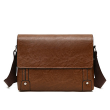 新款公文包男包横款皮包休闲单肩斜挎包电脑包通勤商务提包