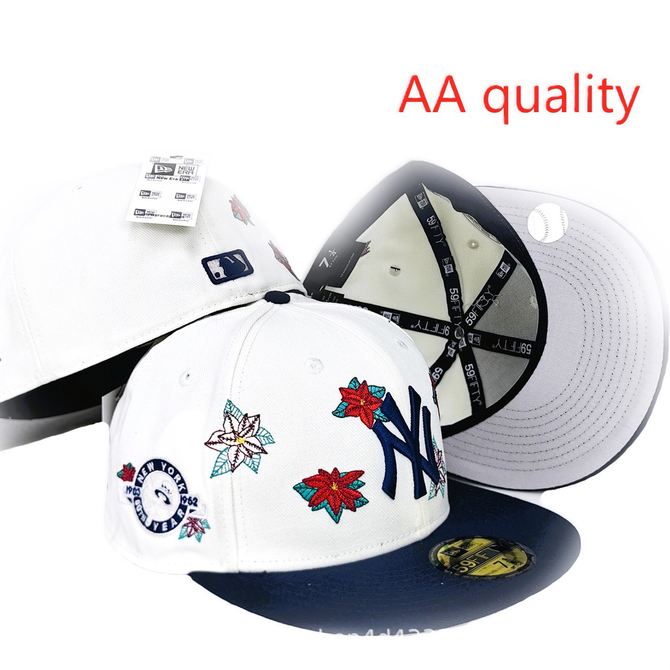 2025 nueva gorra de béisbol MLB de comercio exterior transfronterizo de gran venta, sombrero de borde plano de moda de ala plana móvil Loki