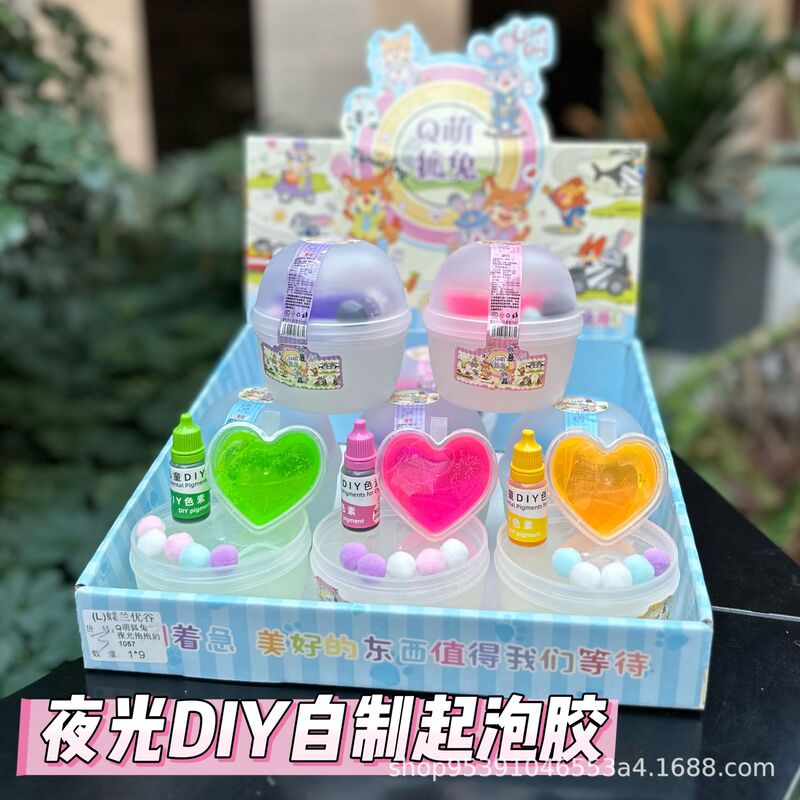 New Glow-In-The-Dark Cartoon Cuddle Slime DIY Fake Water Children's Stress-Relief Toy High-Value Slime Foaming Gel Wholesale New Glow-In-The-Dark Cartoon Cuddle Slime DIY Fake Water Children's Stress-Relief Toy High-Value Slime Foaming Gel Wholesale