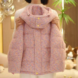 女童棉衣外套冬季2025新款儿童洋气加厚棉服大童冬装时髦呢子棉袄