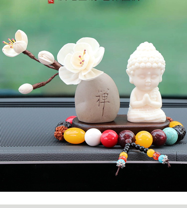 New Lotus Gold Body Car Ornaments Car Console Decoration New Lotus Gold Body Buddha Creative Car Interior