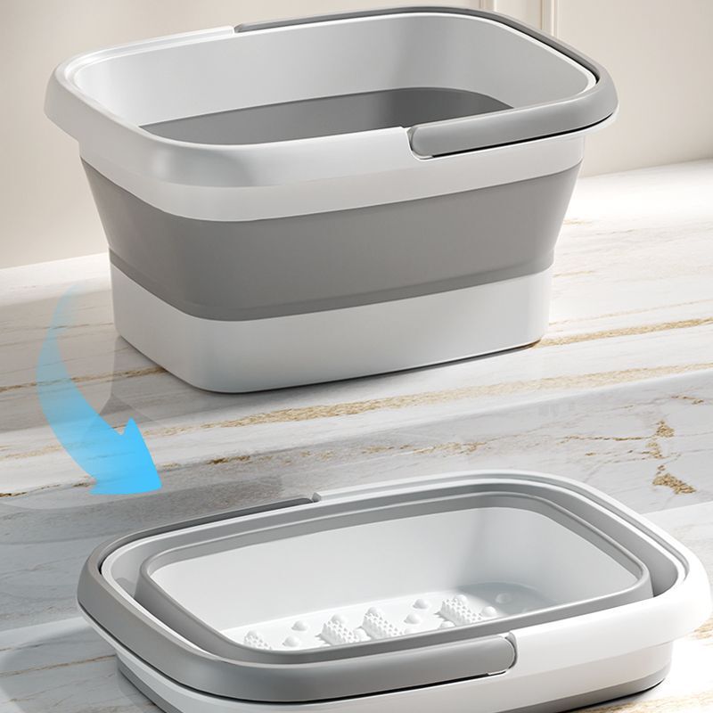 Folding Foot Bath Bucket Portable Home Thickened Car Wash Rectangular Large Plastic Mop Bucket Foot Basin