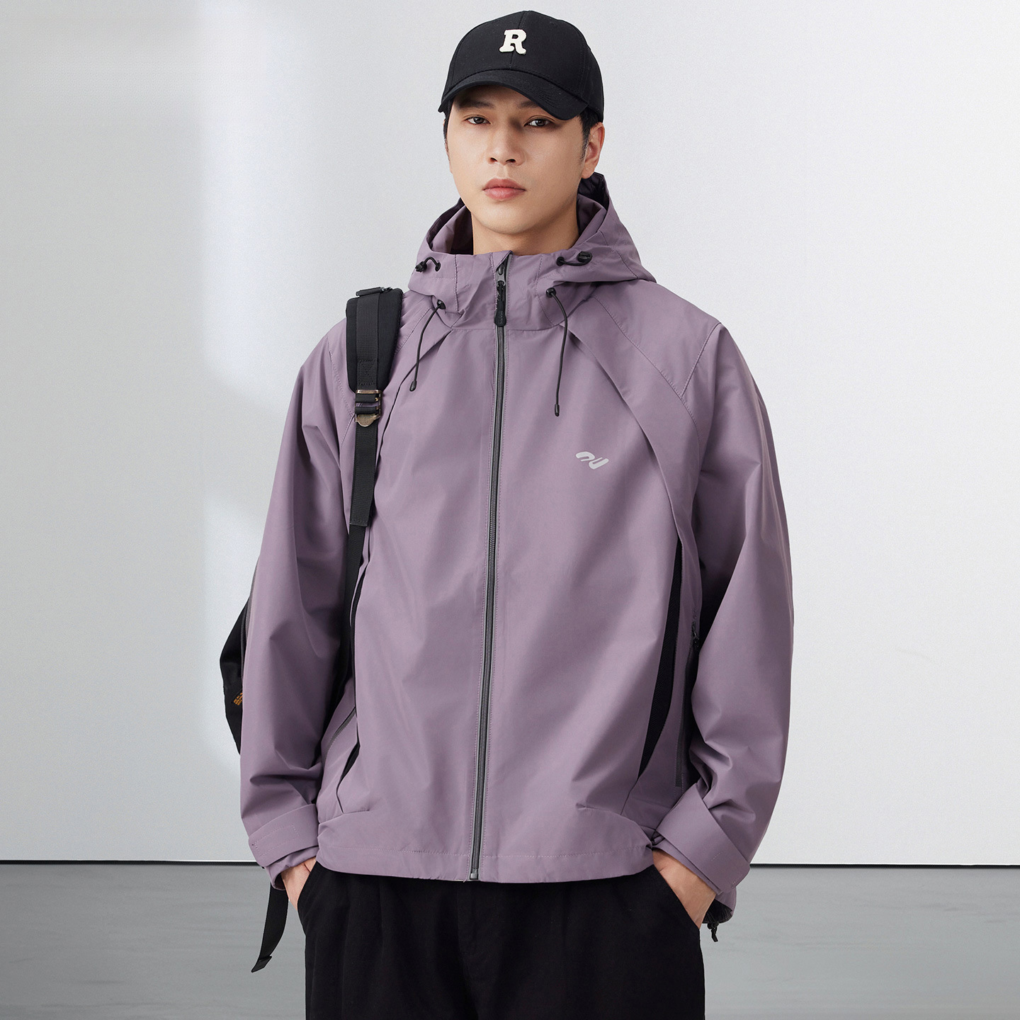 2025 Autumn New Jacket Men's Casual Outdoor Waterproof Sports Hooded Hiking Trend Mountaineering Suit Work Jacket