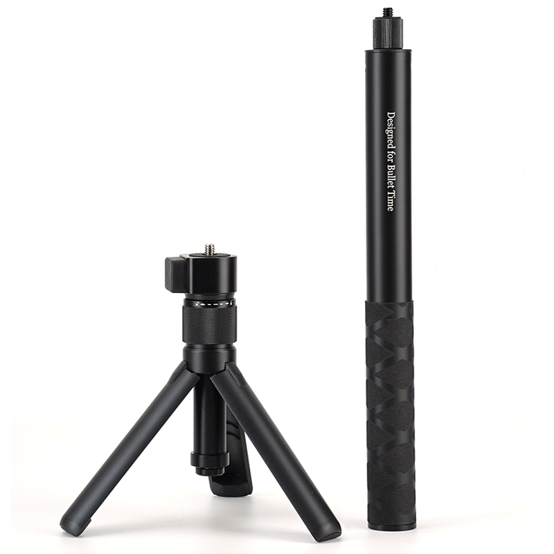 Bullet Time Invisible Selfie Stick Shadow Stone insta360x3x4x5 Accessories Rotating Handle Telescopic Extension Rod