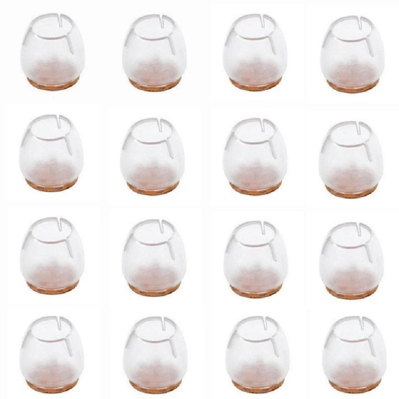 16 pieces of chair leg cap rubber foot protection silicone table and chair leg cap sole cover pad wooden floor protective cover