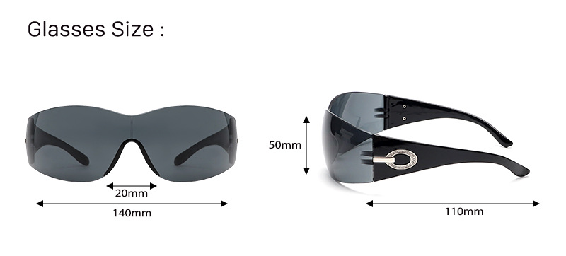 80g Weight Full Frame Glasses Structure Sunglasses Classification PC, UV400 Protection Lens Material Biker Glasses Style Casual, Outdoor, Sports Occasion Geometric, Solid Color Pattern Unisex Gender Vintage Style, Classic Style Style Grey Color Vintage Style Classic Style Geometric Solid Color PC UV400 Protection Biker Full Frame Women's Sunglasses 5