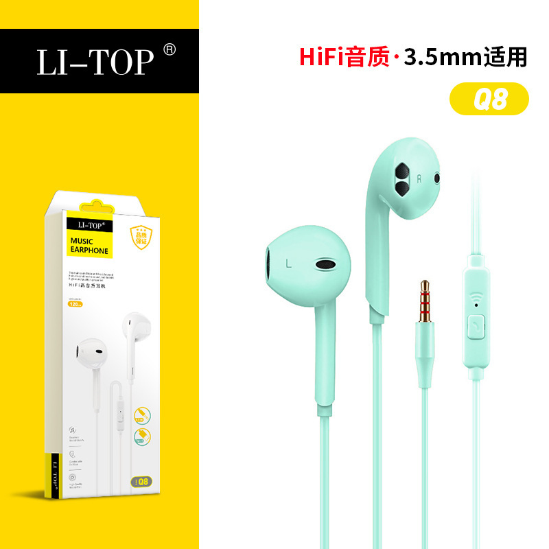 3m2 alargar auriculares con cable para teléfonos móviles 3.5mm general inteligente llamada en vivo sintonización auriculares tipo auriculares al por mayor