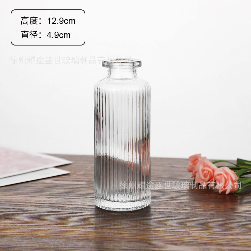 クロスボーダー卸売小さな花瓶装飾品、インスタイルホームデスクトップリビングルームフラワーアレンジメント、高級ガラス花瓶|undefined