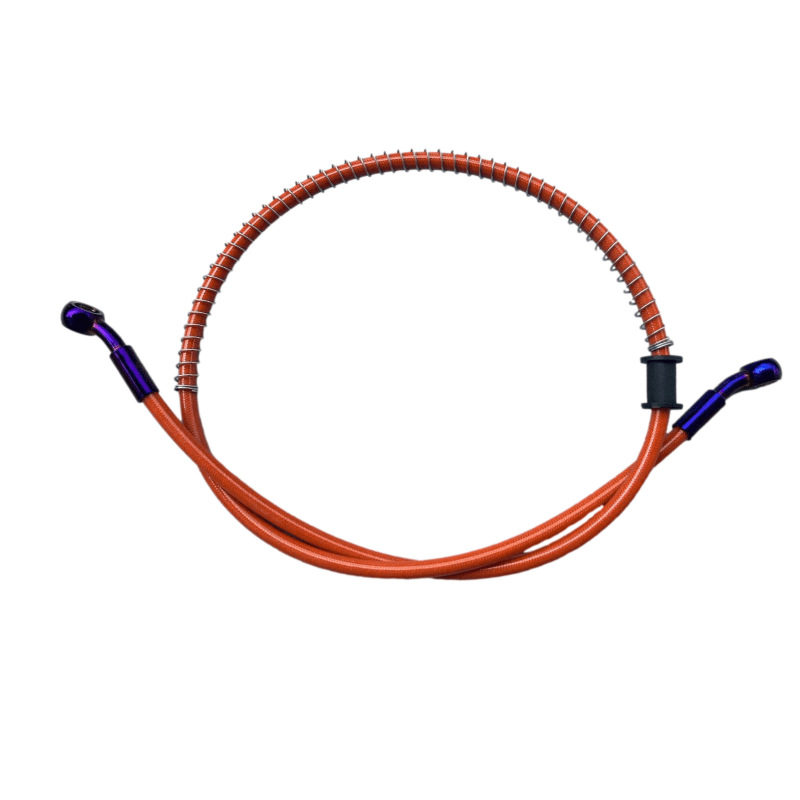 High-Pressure Steel Brake Hose for Scooter, 10mm Disc Brake Hose, Hydraulic Front and Rear Brake Hose, Titanium Gold