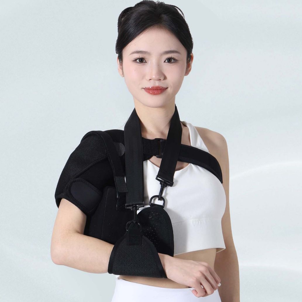 Apoyo al hombro y protección del hombro para rehabilitación del hombro y hombro con cinturón fijo ajustable para la articulación del hombro y soporte de fijación de subluxación para el hombro deportivo
