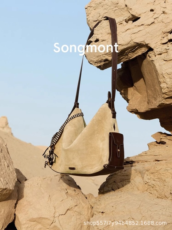 【现货】Songmont山下有松旅行包hobo包循迹系列电脑包女士斜跨包|undefined