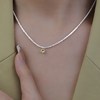 Fresh zirconium, pendant, universal elegant necklace, starry sky, silver 925 sample