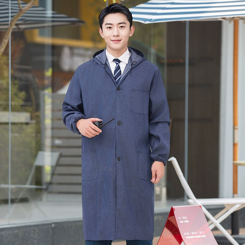 Джинсовый костюм с капюшоном для мужчин и женщин