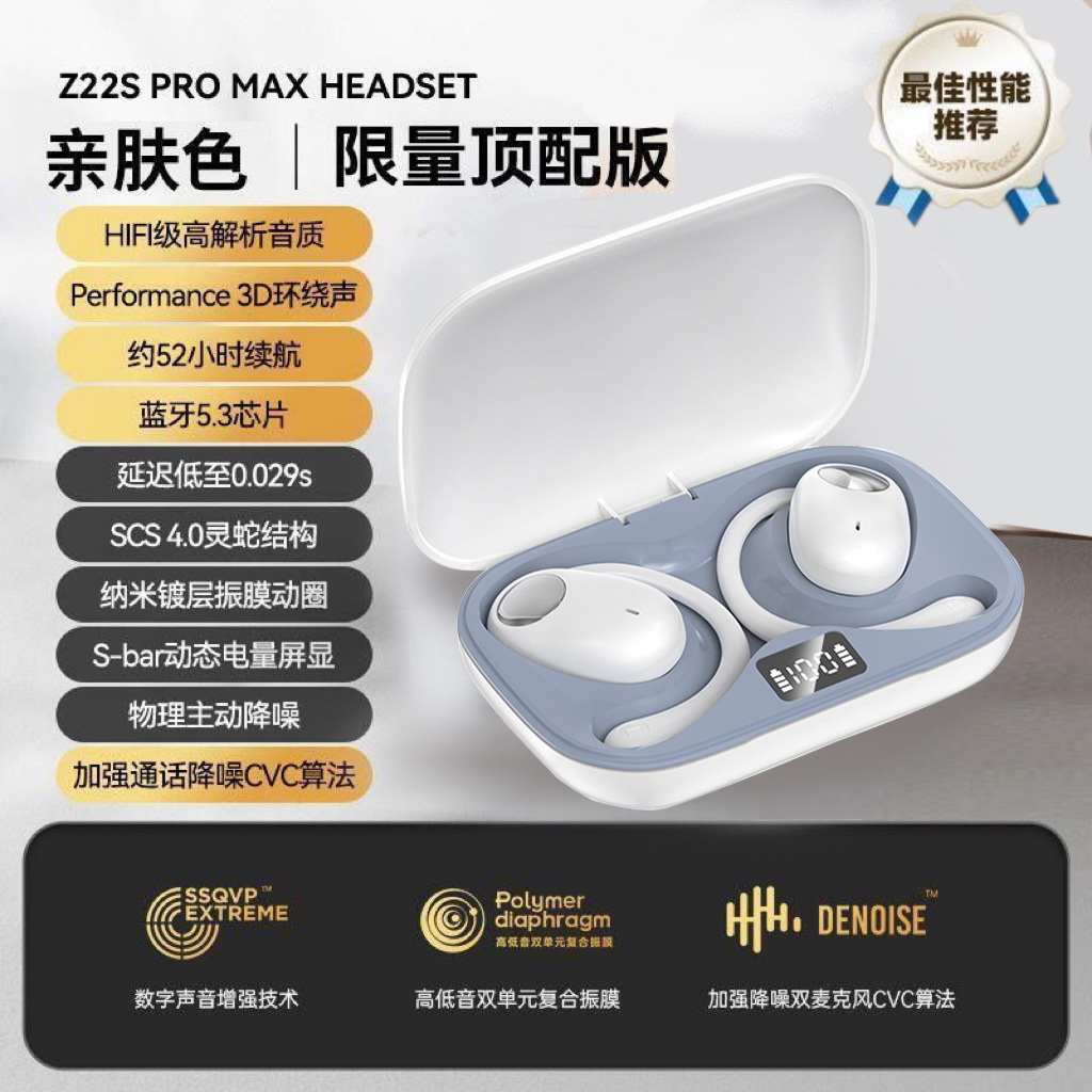 Nuevo oído-montado auricular Bluetooth inalámbrico reducción de ruido abierto TWS conducción ósea alta calidad de sonido no-oído al por mayor