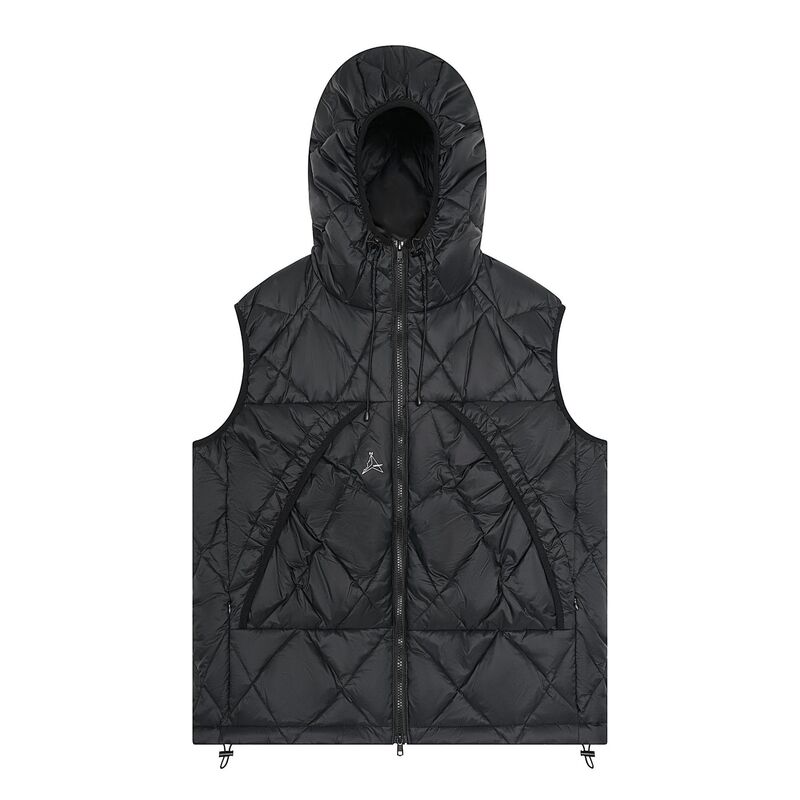 8927 Hooded Outer Vest Men's Winter Warm Thickeneded down Vest Versatile Casual Sports Running Vest