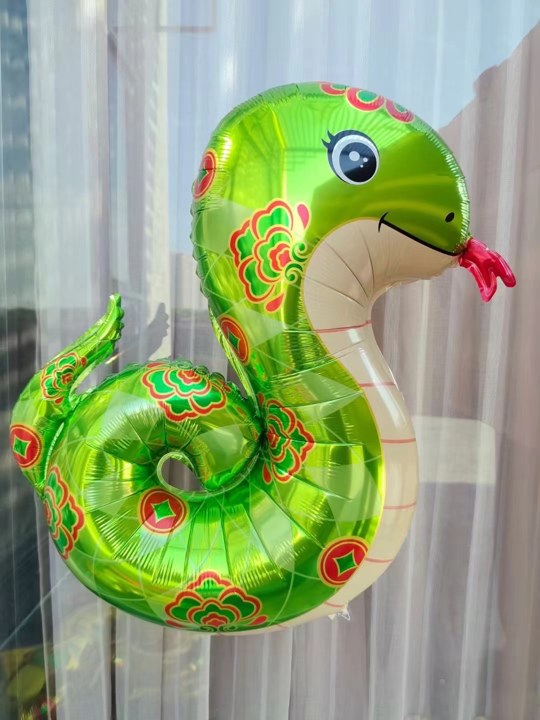 70cm 대형 녹색 뱀 풍선 1개