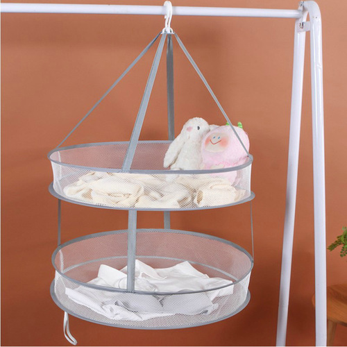 Folding clothes rack, flat spread to dry socks, drying net, hanging clothes, household drying net, anti-wind drying net, sweater drying net bag