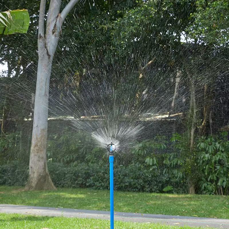 4 puntos y 6 puntos boquillas giratorias en forma de lluvia de 360 grados, invernaderos agrícolas, riego por aspersión, jardinería, césped, techo verde, enfriamiento