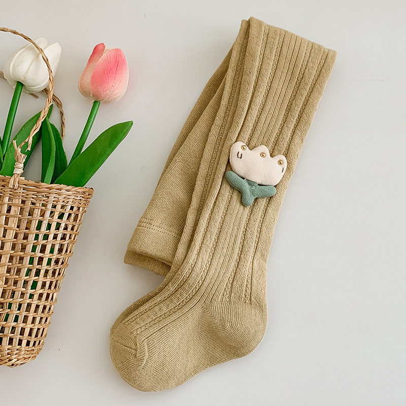 23 otoño nuevo patrón de diamante tulipán pantimedias los niños ajustable niñas desgaste exterior lindo polainas Calcetines