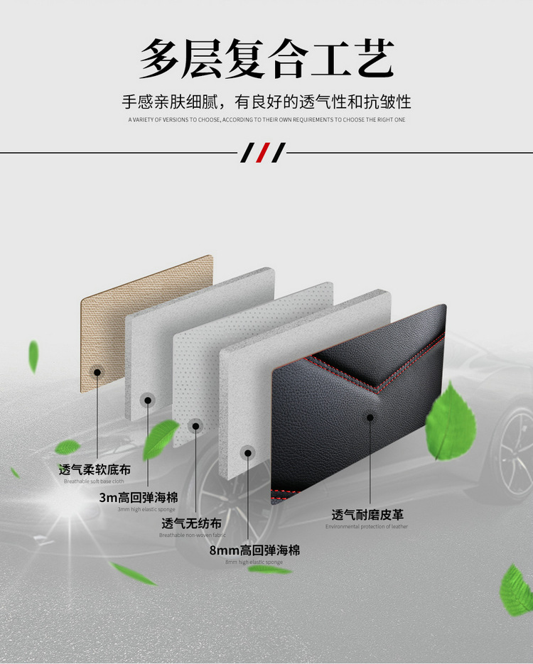 Car seat cushion four seasons universal full leather seat cover new seat cover fully enclosed high-end car special seat cushion cover