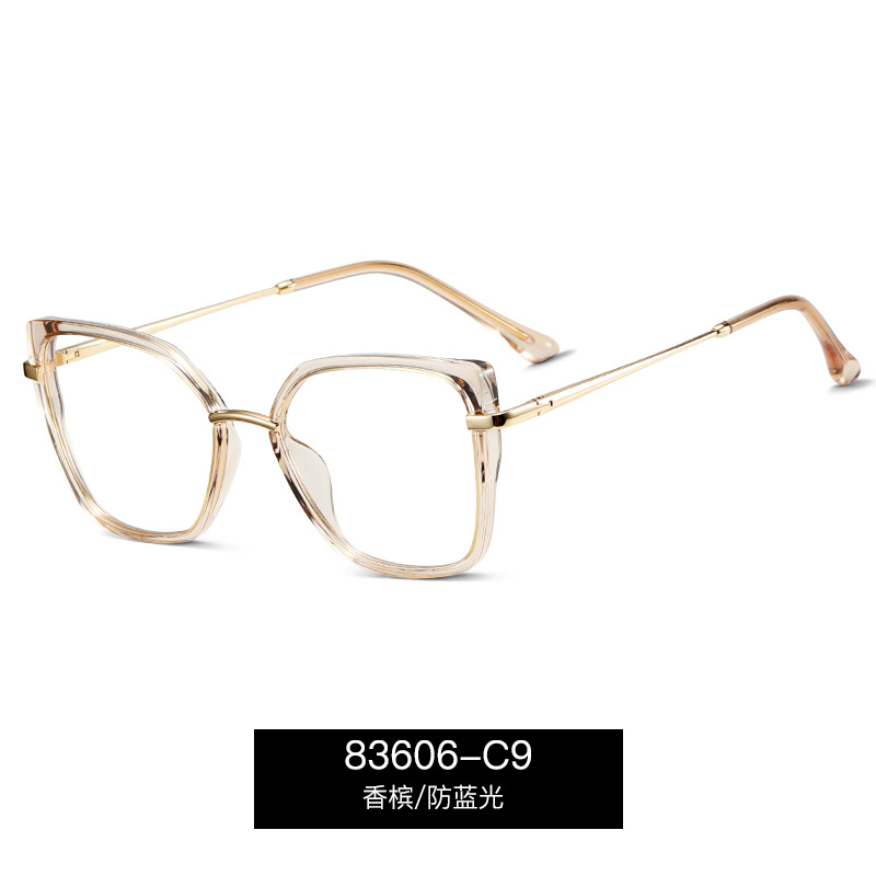 83606 nuevas gafas anti-luz azul damas simple ojos miopes con grados de moda marcos de gafas de color gradiente